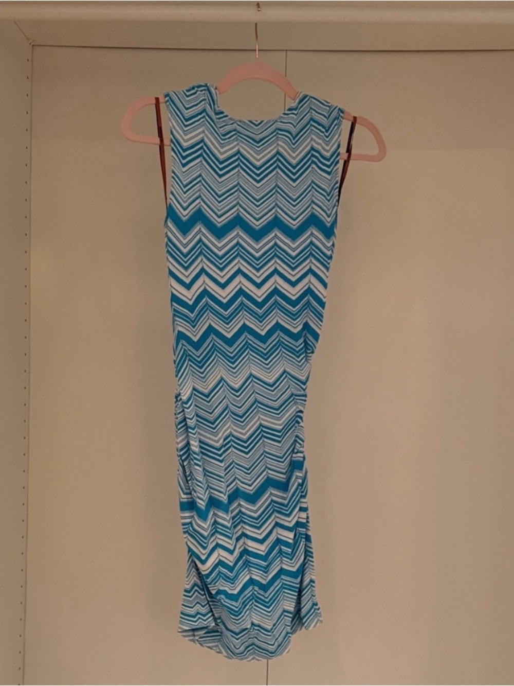 Missoni Teal & White Striped Knit dress - Picture 4 of 7